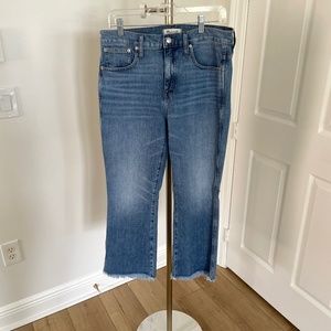 Madewell jeans, Cali Demi Crop boot Size 31